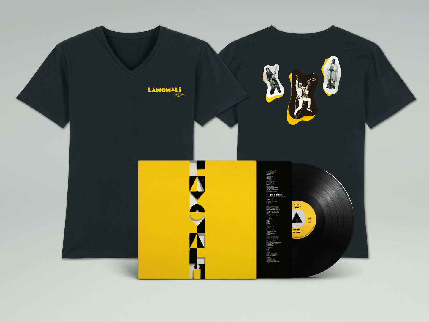 Pack LP + T-Shirt (femme ou homme) / Album Lamomali Totem / Lamomali